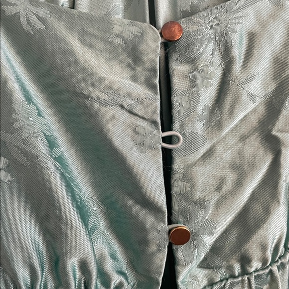 $320 msrp nwot Sabina Musayev Juniper Satin Jacquard Dress needs button - Picture 5 of 8